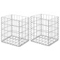 vidaXL Gabionenkörbe 2 Stk. Verzinkter Stahl 30x30x40 cm vidaXL Gabionenkörbe 2 Stk. Verzinkter Stahl 30x30x40 cm