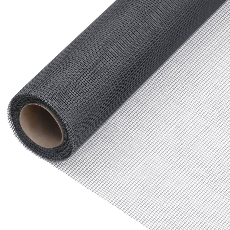 vidaXL Fliegengitter Fiberglas 60x500 cm Grau vidaXL Fliegengitter Fiberglas 60x500 cm Grau