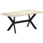 vidaXL Esstisch Weiß 160 x 80 x 75 cm Massivholz Mango vidaXL Esstisch Weiß 160 x 80 x 75 cm Massivholz Mango