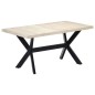 vidaXL Esstisch Weiß 160 x 80 x 75 cm Massivholz Mango vidaXL Esstisch Weiß 160 x 80 x 75 cm Massivholz Mango