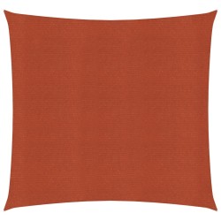 vidaXL Sonnensegel 160 g/m² Terrakottarot 6x6 m HDPE