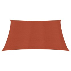 vidaXL Sonnensegel 160 g/m² Terrakottarot 6x6 m HDPE