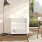 vidaXL Sideboard Weiß 70x40,5x75 cm Holzwerkstoff vidaXL Sideboard Weiß 70x40,5x75 cm Holzwerkstoff