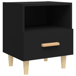 vidaXL Nachttisch Schwarz 40x35x47 cm