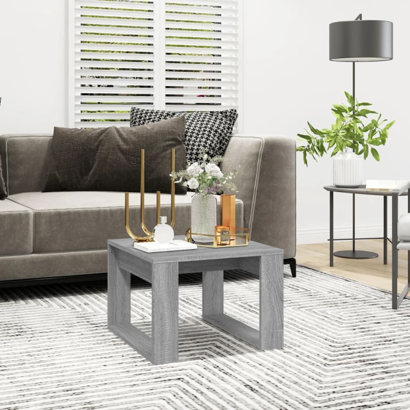 vidaXL Beistelltisch Grau Sonoma 50x50x35 cm Holzwerkstoff vidaXL Beistelltisch Grau Sonoma 50x50x35 cm Holzwerkstoff