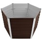 vidaXL Garten-Hochbeet Braun 129 x 129 x 77 cm Verzinkter Stahl vidaXL Garten-Hochbeet Braun 129 x 129 x 77 cm Verzinkter Stahl