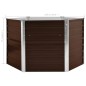 vidaXL Garten-Hochbeet Braun 129 x 129 x 77 cm Verzinkter Stahl vidaXL Garten-Hochbeet Braun 129 x 129 x 77 cm Verzinkter Stahl