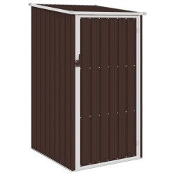vidaXL Gerätehaus Braun 87x98x159 cm Verzinkter Stahl  