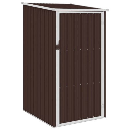 vidaXL Gerätehaus Braun 87x98x159 cm Verzinkter Stahl  