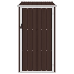 vidaXL Gerätehaus Braun 87x98x159 cm Verzinkter Stahl  