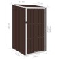 vidaXL Gerätehaus Braun 87x98x159 cm Verzinkter Stahl vidaXL Gerätehaus Braun 87x98x159 cm Verzinkter Stahl