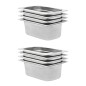 vidaXL Gastronormbehälter 8 Stk. GN 1/4 100 mm Edelstahl vidaXL Gastronormbehälter 8 Stk. GN 1/4 100 mm Edelstahl