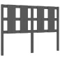 Massivholzbett mit Kopfteil Grau 140x190 cm Massivholzbett mit Kopfteil Grau 140x190 cm