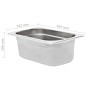 vidaXL Gastronormbehälter 8 Stk. GN 1/4 100 mm Edelstahl vidaXL Gastronormbehälter 8 Stk. GN 1/4 100 mm Edelstahl