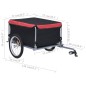 vidaXL Fahrrad-Lastenanhänger Schwarz und Rot 65 kg vidaXL Fahrrad-Lastenanhänger Schwarz und Rot 65 kg