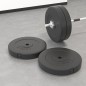 vidaXL Hantelscheiben 2 Stk. 30 kg Zement vidaXL Hantelscheiben 2 Stk. 30 kg Zement