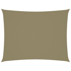 vidaXL Sonnensegel Oxford-Gewebe Rechteckig 6x8 m Beige