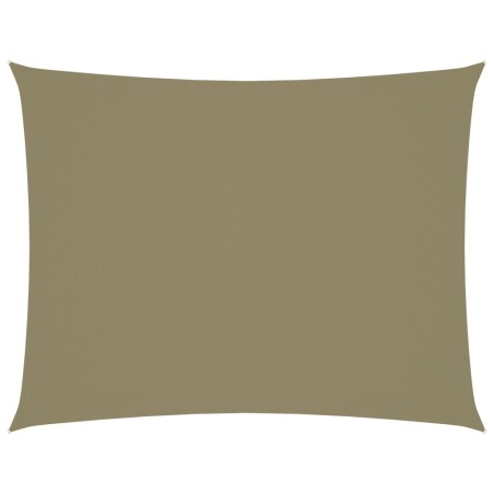 vidaXL Sonnensegel Oxford-Gewebe Rechteckig 6x8 m Beige