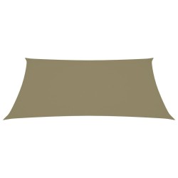 vidaXL Sonnensegel Oxford-Gewebe Rechteckig 6x8 m Beige