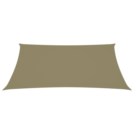 vidaXL Sonnensegel Oxford-Gewebe Rechteckig 6x8 m Beige