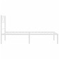 vidaXL Bettgestell mit Kopfteil Metall Weiß 100x200 cm vidaXL Bettgestell mit Kopfteil Metall Weiß 100x200 cm