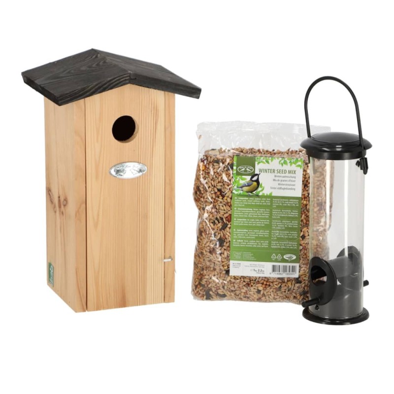 Esschert Design Komplettset für Kohlmeisen Vogelfutterhaus Esschert Design Komplettset für Kohlmeisen Vogelfutterhaus