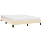 Bettgestell Creme 140x190 cm Stoff Bettgestell Creme 140x190 cm Stoff