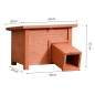 @Pet Igelhaus Holz Braun @Pet Igelhaus Holz Braun