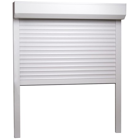 vidaXL Rollladen Aluminium 100x120 cm Weiß
