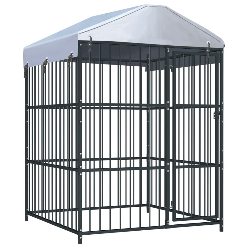 vidaXL Outdoor-Hundezwinger mit Überdachung 150 x 150 x 200 cm vidaXL Outdoor-Hundezwinger mit Überdachung 150 x 150 x 200 cm
