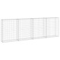 vidaXL Gabionenwand mit Abdeckung Verzinkter Stahl 300x30x100 cm vidaXL Gabionenwand mit Abdeckung Verzinkter Stahl 300x30x100 cm