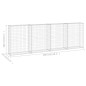 vidaXL Gabionenwand mit Abdeckung Verzinkter Stahl 300x30x100 cm vidaXL Gabionenwand mit Abdeckung Verzinkter Stahl 300x30x100 cm