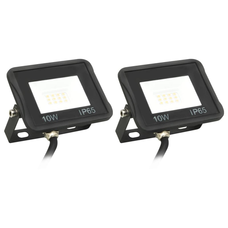 vidaXL LED-Fluter 2 Stk. 10W Warmweiß vidaXL LED-Fluter 2 Stk. 10W Warmweiß