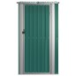vidaXL Geräteschuppen Grün 118,5x97x209,5 cm Verzinkter Stahl vidaXL Geräteschuppen Grün 118,5x97x209,5 cm Verzinkter Stahl