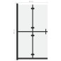 vidaXL Faltbare begehbare Duschwand ESG-Glas mattiert 80x190 cm vidaXL Faltbare begehbare Duschwand ESG-Glas mattiert 80x190 cm