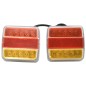 vidaXL Anhängerleuchten 2 Stk. Rot 10,5x7,5x10 cm 12V LED-Leuchtmittel vidaXL Anhängerleuchten 2 Stk. Rot 10,5x7,5x10 cm 12V LED-Leuchtmittel