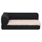 vidaXL Hundematratze Ergonomisch 75x53 cm Leinenoptik Fleece Schwarz vidaXL Hundematratze Ergonomisch 75x53 cm Leinenoptik Fleece Schwarz