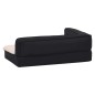 vidaXL Hundematratze Ergonomisch 75x53 cm Leinenoptik Fleece Schwarz vidaXL Hundematratze Ergonomisch 75x53 cm Leinenoptik Fleece Schwarz