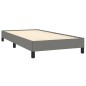 Bettgestell Dunkelgrau 90x190 cm Stoff Bettgestell Dunkelgrau 90x190 cm Stoff