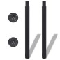 2 x Teleskopfuß Tischfuß Stützfuß Tischbein Schwarz 710 mm-1100 mm 2 x Teleskopfuß Tischfuß Stützfuß Tischbein Schwarz 710 mm-1100 mm
