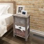 vidaXL Nachttisch Holz Braun vidaXL Nachttisch Holz Braun
