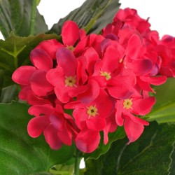 vidaXL Künstliche Hortensie mit Topf 60 cm Rot