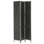 vidaXL 3-teiliger Paravent Schwarz 116×160 cm Wasserhyazinthe vidaXL 3-teiliger Paravent Schwarz 116×160 cm Wasserhyazinthe