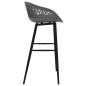 vidaXL Barhocker 2 Stk. Grau vidaXL Barhocker 2 Stk. Grau
