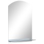 vidaXL Wandspiegel mit Regal 40×60 cm Hartglas vidaXL Wandspiegel mit Regal 40×60 cm Hartglas