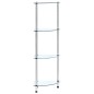 vidaXL Regal mit 4 Ablagen Transparent 30x30x100 cm Hartglas vidaXL Regal mit 4 Ablagen Transparent 30x30x100 cm Hartglas