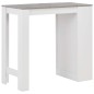vidaXL Bartisch mit Regal Weiß 110x50x103 cm vidaXL Bartisch mit Regal Weiß 110x50x103 cm