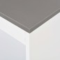 vidaXL Bartisch mit Regal Weiß 110x50x103 cm vidaXL Bartisch mit Regal Weiß 110x50x103 cm