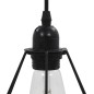 vidaXL Deckenleuchte mit Diamant-Design Schwarz 3 x E27 Glühbirnen vidaXL Deckenleuchte mit Diamant-Design Schwarz 3 x E27 Glühbirnen