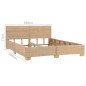 vidaXL Bettrahmen Handgewebt Echtes Rattan 160×200 cm vidaXL Bettrahmen Handgewebt Echtes Rattan 160×200 cm